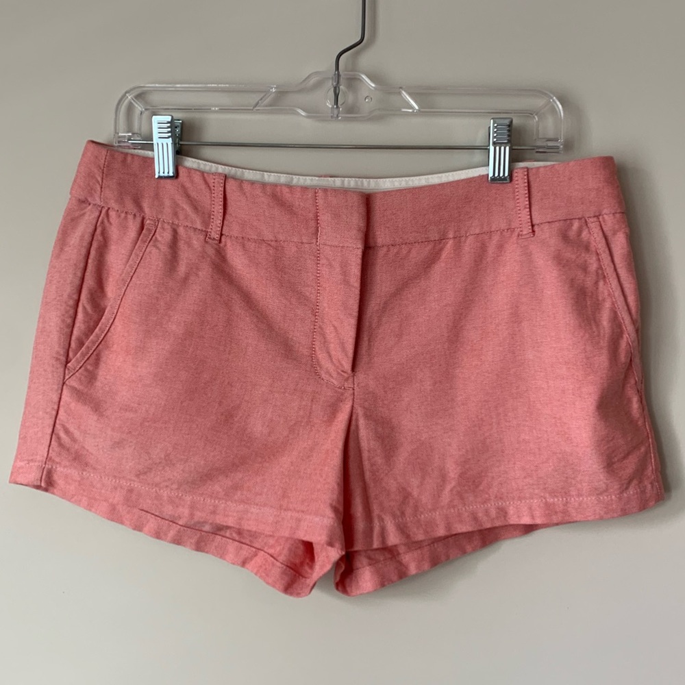 J. Crew Oxford Shorts 3” Red Size 8